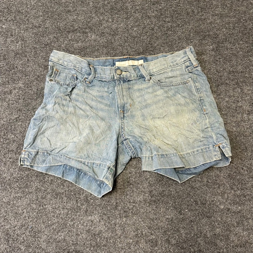Old Navy Denim Shorts Womens Size 10 Light Wash Mid-Rise Cuffed Casual Summer